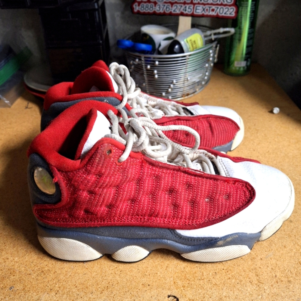 Kids Red and White Sneakers